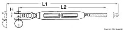 Napínač rigging term.a zvlnený 5/16 "Cable 5 mm